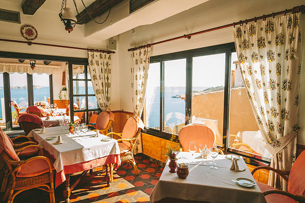 istock Rural Restaurant with Sea Views 537853555