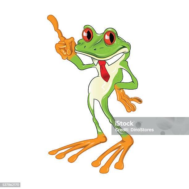 Cartoon Red Eyed Tree Frog Stock Illustration - Download Image Now - Amphibian, Animal, Animal Wildlife