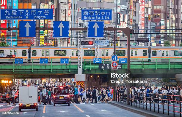 Tokyo Shinjuku Station Stock Photo - Download Image Now - Arranging, Asia, Billboard