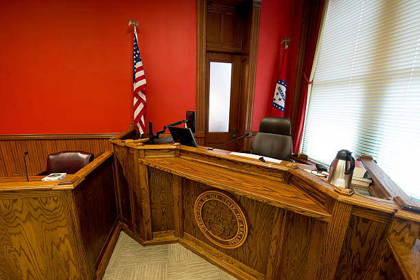 istock Courtroom Judge's Bench 537862860