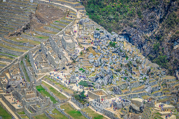 istock Aerial View of Ancient Machu Picchu in Peru 537866650