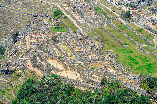 istock Aerial View of Ancient Machu Picchu in Peru 537866712