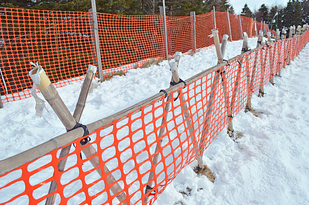 istock ski area and net in Japan 537867039