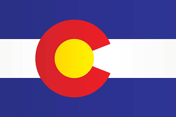 ilustrații de stoc cu drapelul statului colorado - colorado