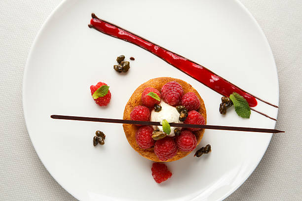 istock Breton shortbread with vanilla cream and raspberry coulis 537868482