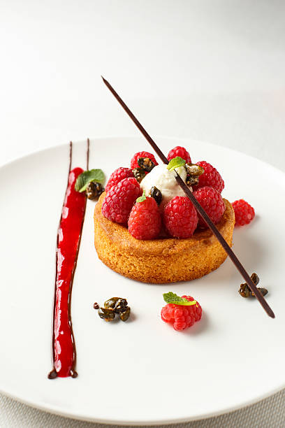 istock Breton shortbread with vanilla cream and raspberry coulis 537868614
