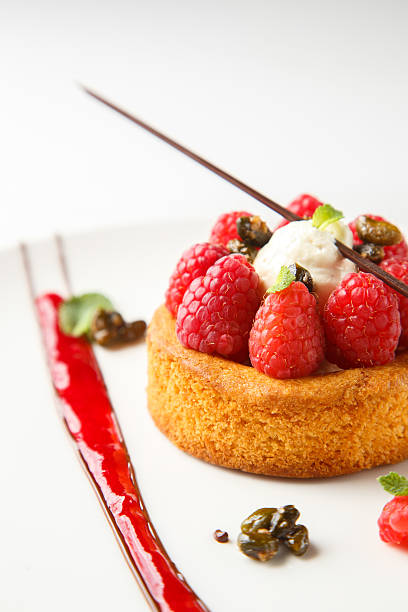 istock Breton shortbread with vanilla cream and raspberry coulis 537868674