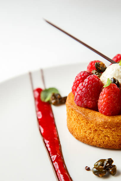 istock Breton shortbread with vanilla cream and raspberry coulis 537868720