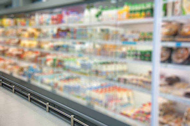 istock Supermarket store blur background 537868828