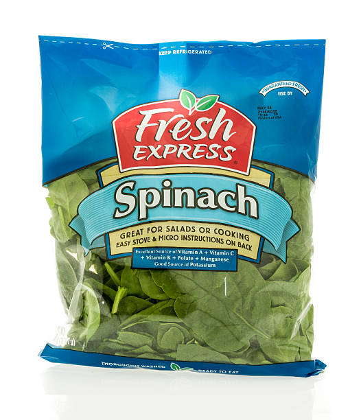 Fresh Express Spinach stock photo