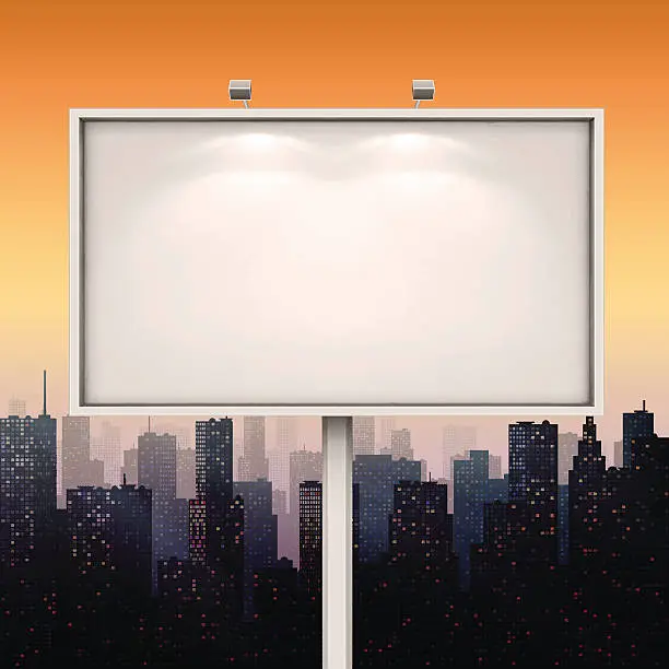 Vector illustration of City Billboard