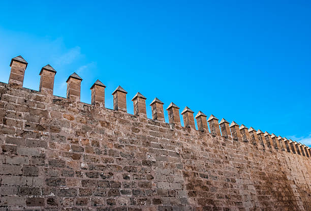 istock Fortified crenellated wall in Palma de Majorca, Spain 537871177