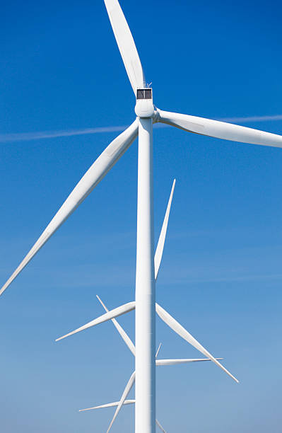 istock Wind turbine and blue sky. Sustainable energy. 537871308