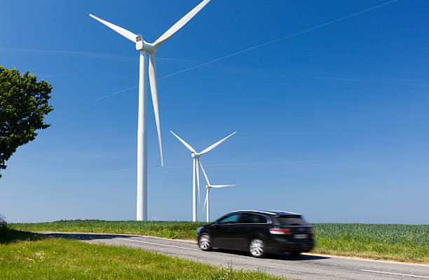 istock Wind turbine and blue sky. Sustainable energy. 537871438