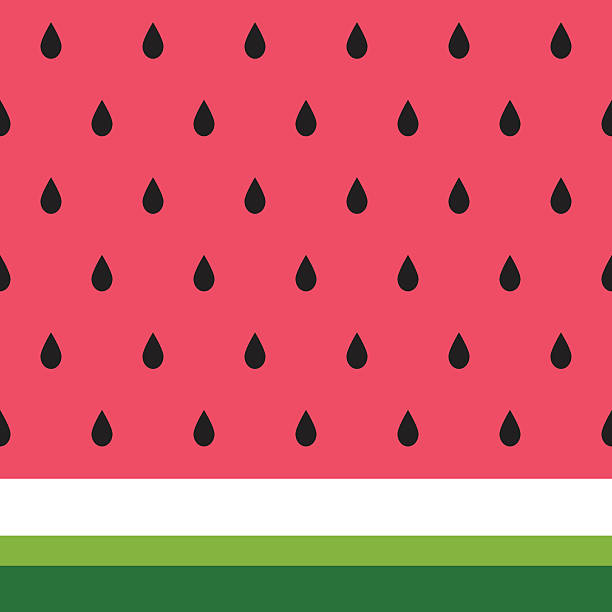 ilustraciones, imágenes clip art, dibujos animados e iconos de stock de vector de fondo de sandía rebanadas en la simple resumen st - watermelon