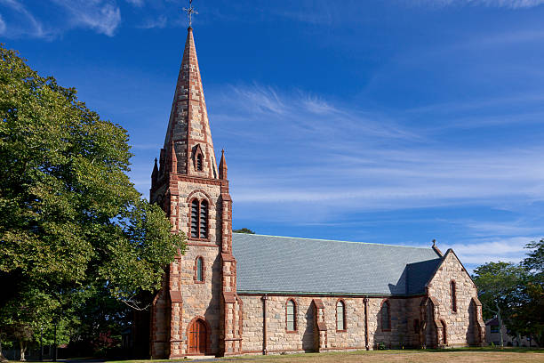 istock St Barnabas Episcopal Church in Falmouth, Cape Cod, Massachusetts, USA. 537872463