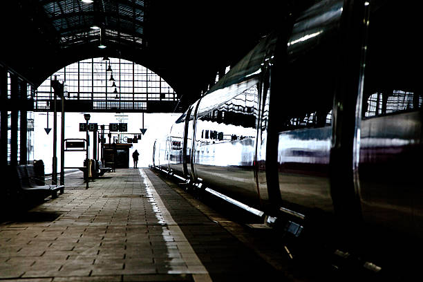 istock high speed train in station in Wintertime 537872939