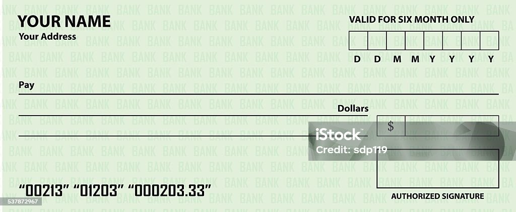 Check Number Images Check Template Stock Illustration - Download Image Now - 2015 ...