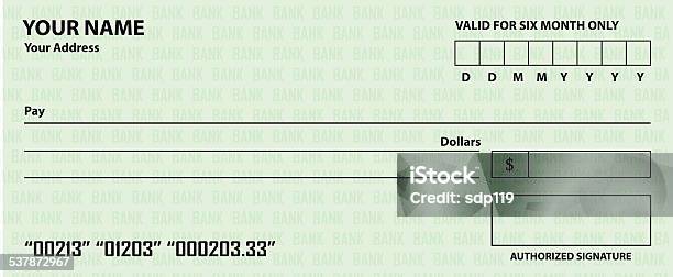 Check Template Vector Check Template Stock Illustration - Download Image Now - 2015 ...