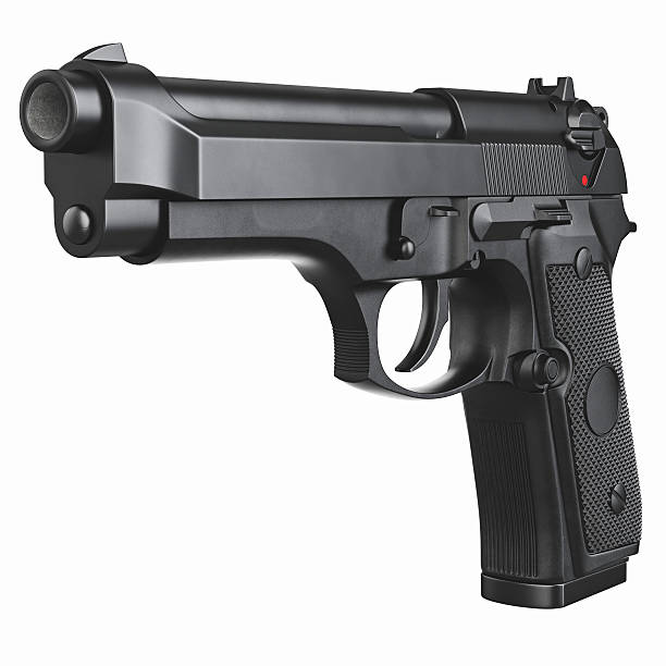 istock Gun metallic police, military 537874112