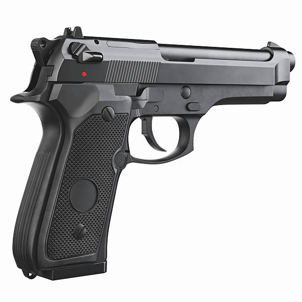 istock Gun metallic police, military 537874524