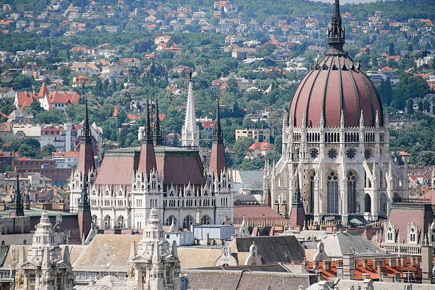 istock Beautiful view of summer Budapest. Hungary. Panorama. 537875374