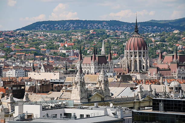 istock Beautiful view of summer Budapest. Hungary. Panorama. 537875704