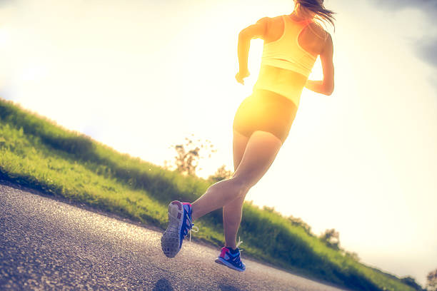 istock Rear view of Female Jogger 537879016