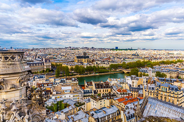 istock Aerial view of Paris 537879088