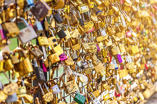 istock Love Padlocks, Paris, France 537881652