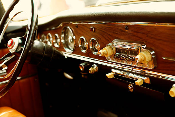 istock Beautiful vintage retro car 537883154