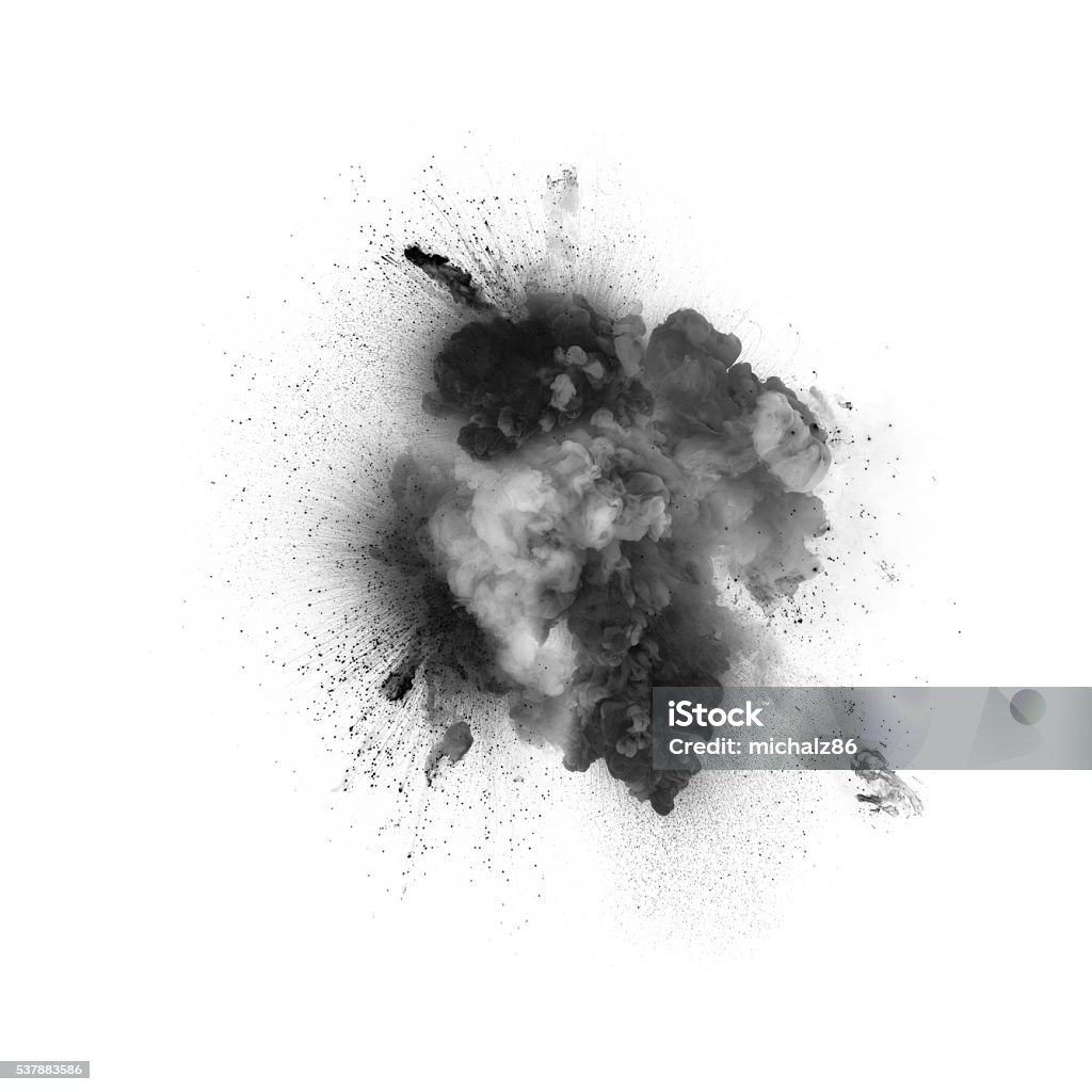 Black Exploding Effect Black Explosion Isolated On White Background Stock Photo - Download ...