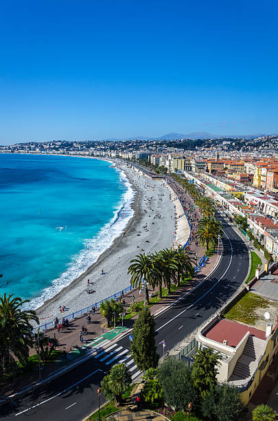 istock View on sunny bay of Angels and Alps in Nice 537885518