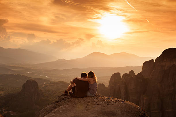 istock Meteora Monasteries on the sunset 537885766