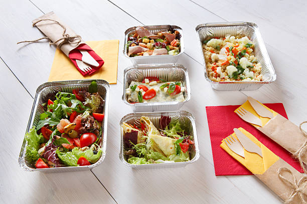 istock Healthy food take away in boxes, eating right 537886196