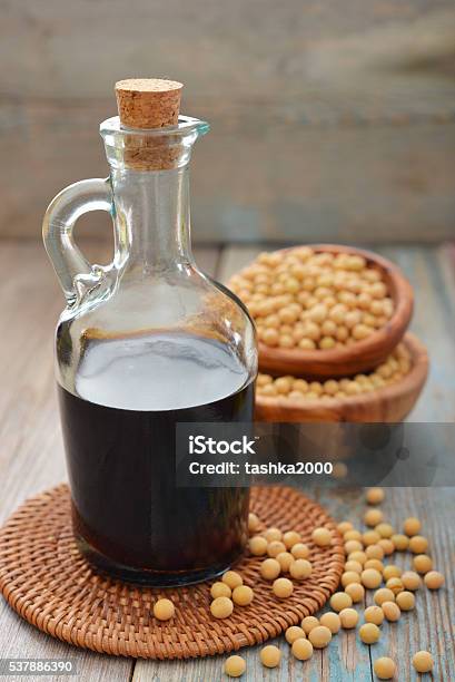 Soy Sauce Stock Photo - Download Image Now - Asian Food, Blue, Bottle