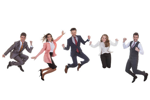 istock business team group jumping for success 537888143
