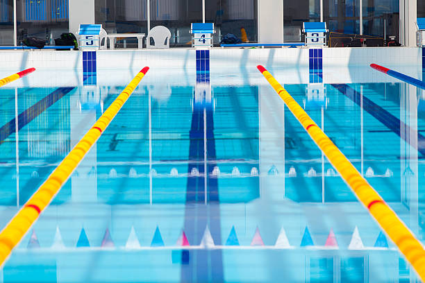 istock Lanes of a competition swimming pool 537889364