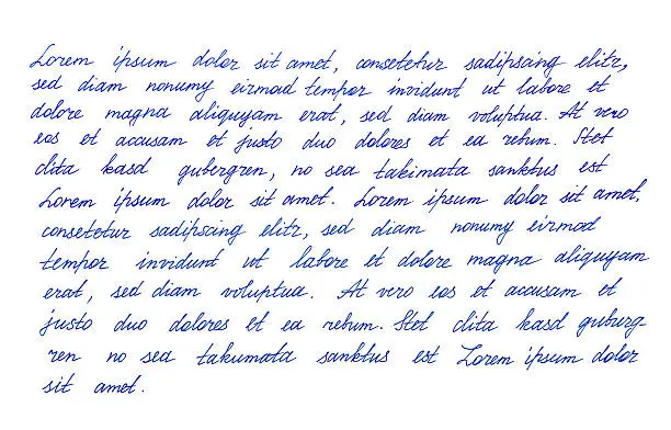 Photo of Calligraphic handwritten letter Handwriting Manuscript texture