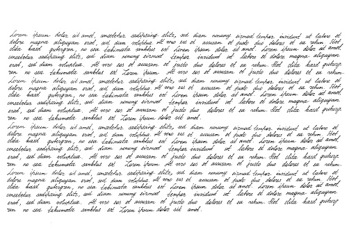 Calligraphic handwritten script. Handwriting. Manuscript. Script. Font. Latin text Lorem ipsum. Abstract texture background
