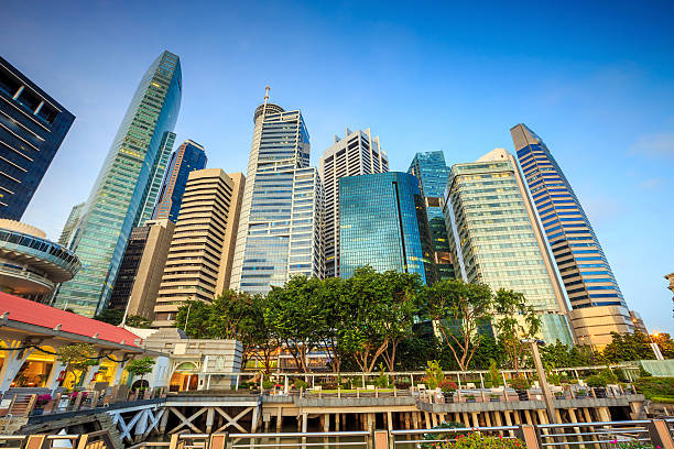 istock Beuatiful sunrise in the morning at Singapore 537889921