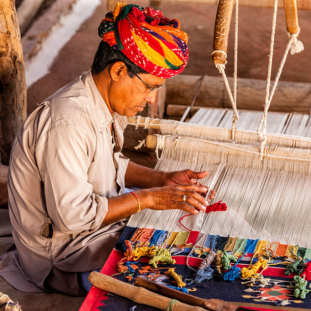 Traditional handmade carpet, hand woven rug
