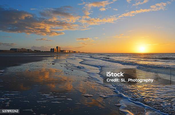 Sunset In Oostende Stock Photo - Download Image Now - Beach, Belgium, Ostend