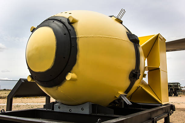 Fat Man Nuclear Bomb Fat Man Nuclear Bomb in color. los alamos new mexico stock pictures, royalty-free photos & images
