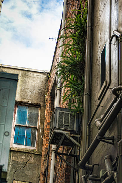 istock Back alley city 537893858