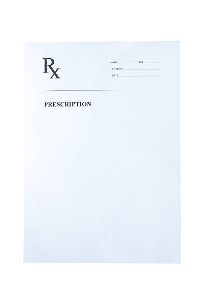 istock Blank prescription isolated on white background 537900116