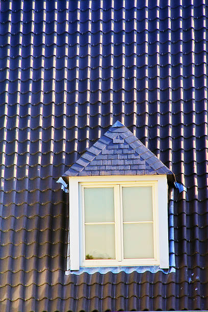 istock Garret window on roof house 537901188