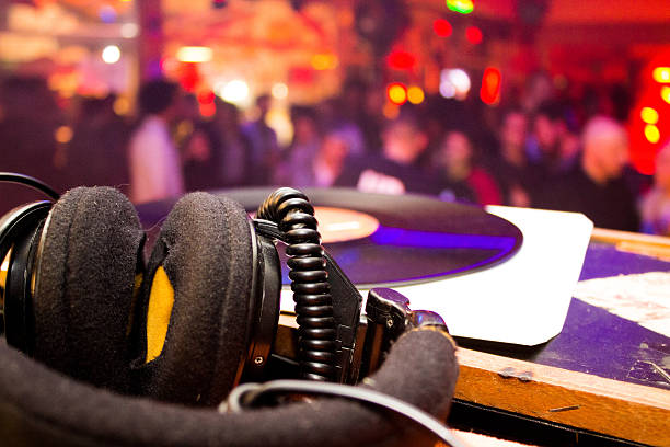 dj headset 
dj headphone left aside as people enjoy themselves to the sound of their music dubstep photos stock pictures, royalty-free photos & images