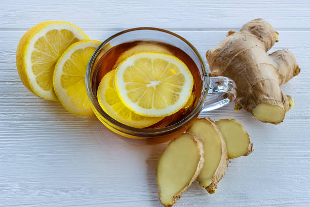 istock cup of ginger tea with lemon and fresh ginger 537905854