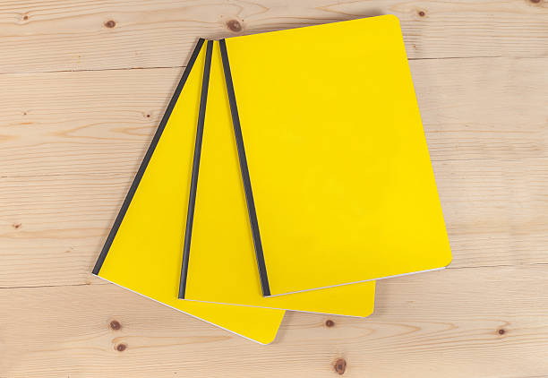 istock blank cover book on wood 537907622